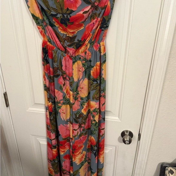 Show Me Your MuMu Womens Jennifer Jumpsuit Floral Sz M Halter Neck Wide Leg - Picture 9 of 11